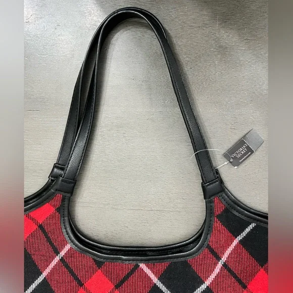 NWT Victoria’s Secret monogram plaid tote bag - Picture 4 of 9